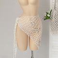 Summer Hollow Out Cutout Starfish Hand Crocheting Beach Triangle Shawl Sexy Fishnet Sunscreen Beach Towel