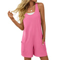 Summer Sexy Loose Casual Pants Backless Women Clothing Outdoor Sleeveless Jumpsuit