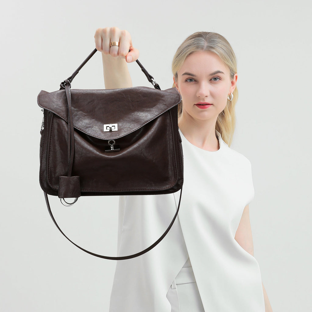 Damen Tasche Modische Pflanzlich Gegerbte Weiche Leder Leichte Luxus Damen Tasche Große Kapazität Bürotasche Hochwertige Umhängetasche Umhängetasche