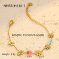Bracelet Niche Colorful Floral Beaded Bracelet Ladies Ornament Light Luxury Ornament