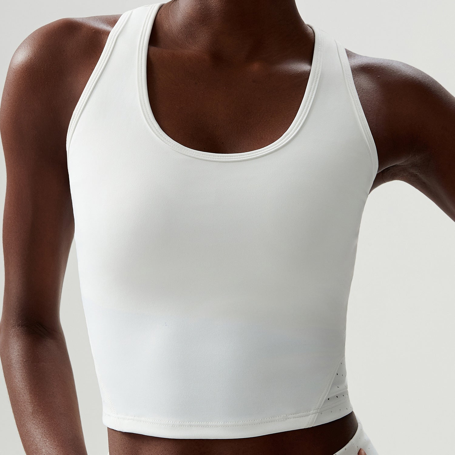 Damen Yoga Fitness Lauftop Badminton Weste mit Brustpolstern