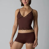 FIT EVERYBODY LACE SET Lace suit Lightweight Lace Triangle Strap Boxer Lace Underwear Women SHOPEZRA L.L.C.