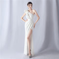 Handgefertigtes Blumenmuster Abendkleid Hochzeit Cocktail Jahrestreffen Hostess Kleid