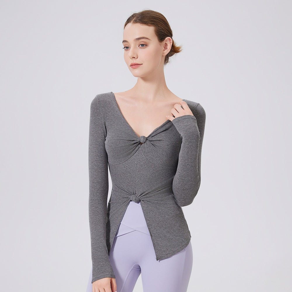 Slim Fit Heat Storage Slimming Top Damen Oberbekleidung Workout Kleidung Laufen Yoga Langarm Mousse Training Sport T-Shirt