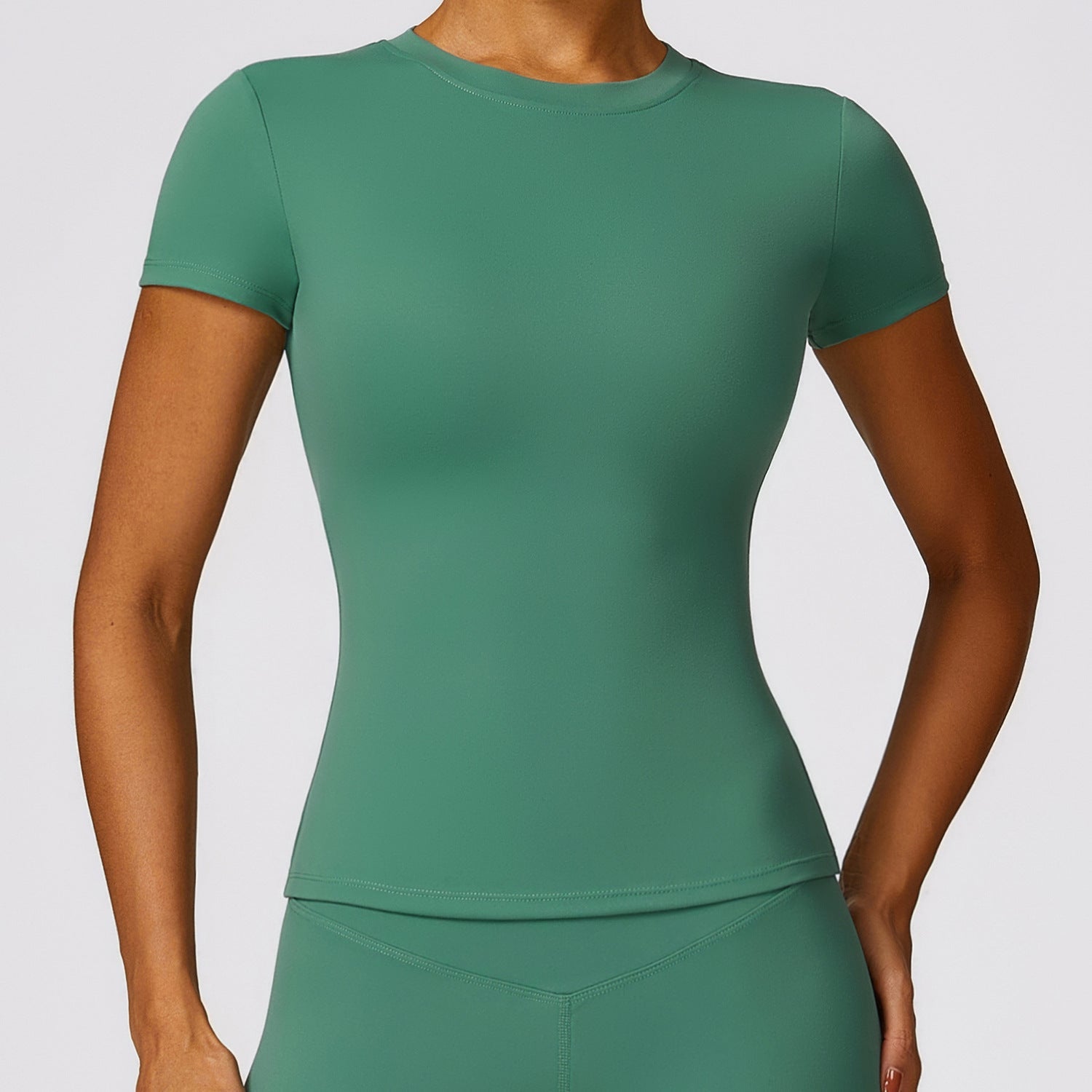 Sollinarry Frühling T-Shirt Schnelltrocknend Yoga Kleidung Kurzarm Workout Top Bluse Outdoor Laufen Sport Kurzarm Damen