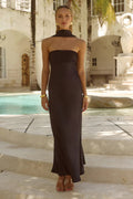 Summer Women Clothing Elegant Slightly Mature Satin Lace up Tube Top Dress