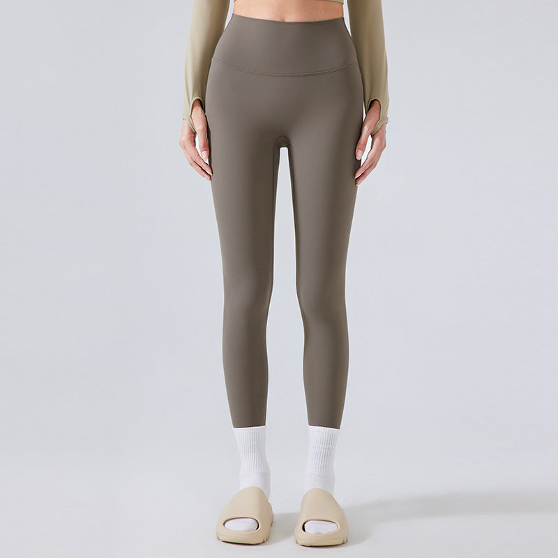 No Embarrassment Line Nude Feel Pilates Yoga Pants Damen Skinny Slimming High Waist Hip Lift Trainingshosen