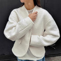 Dicker Wollmantel Damen Herbst Winter Prominente Grober Woll-Chanel-Top