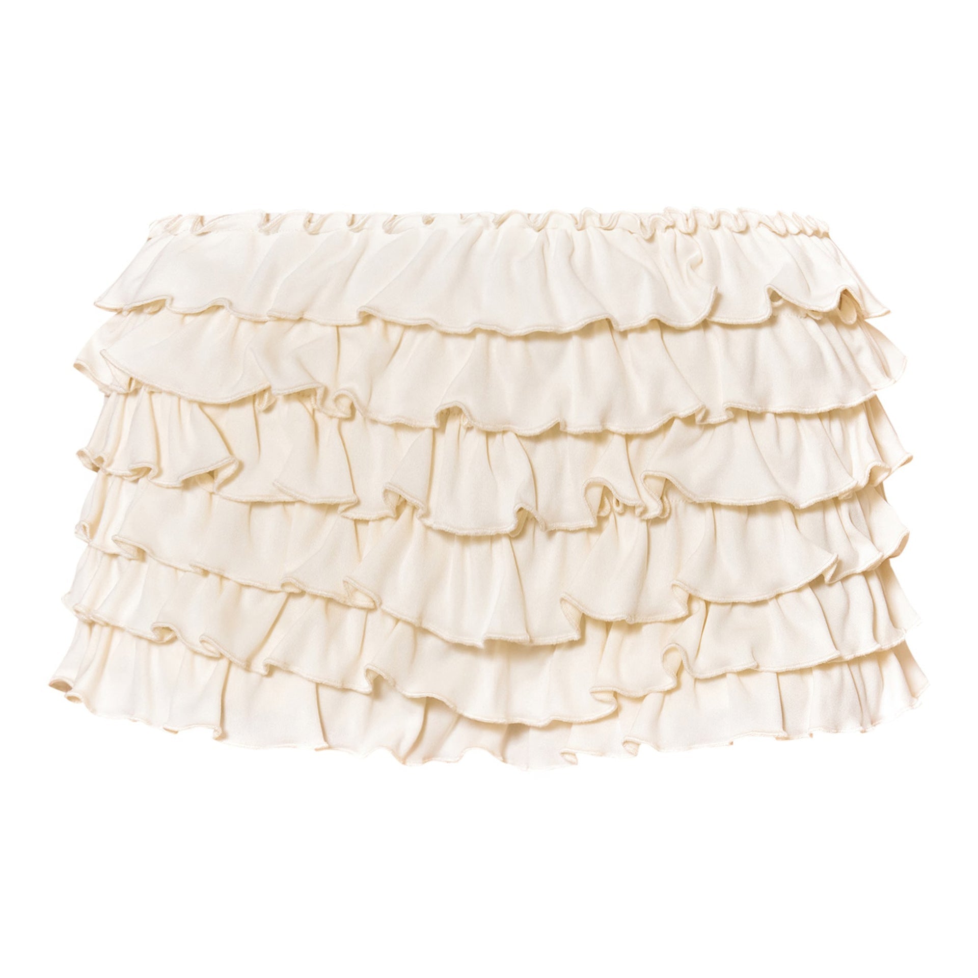Damenbekleidung Einfarbig Rüschen Wellig Freizeit Laternenkleid Kurzer Rock Culottes
