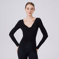 Slim Fit Heat Storage Slimming Top Women Outer Wear Workout Clothes Running Yoga Long Sleeve Mousse Training Sports T shirt