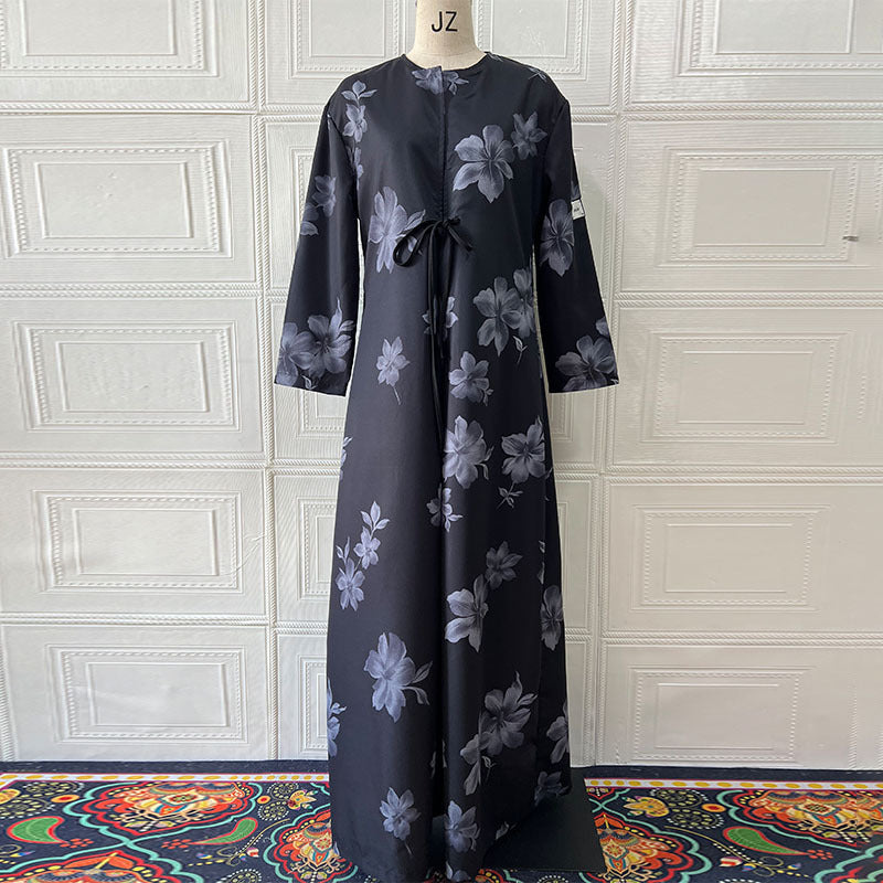 Erschwinglicher Luxus Schlicht Anmutig Schlankmachend Eleganter Floral Trenchcoat – Charge Außenmaterial
