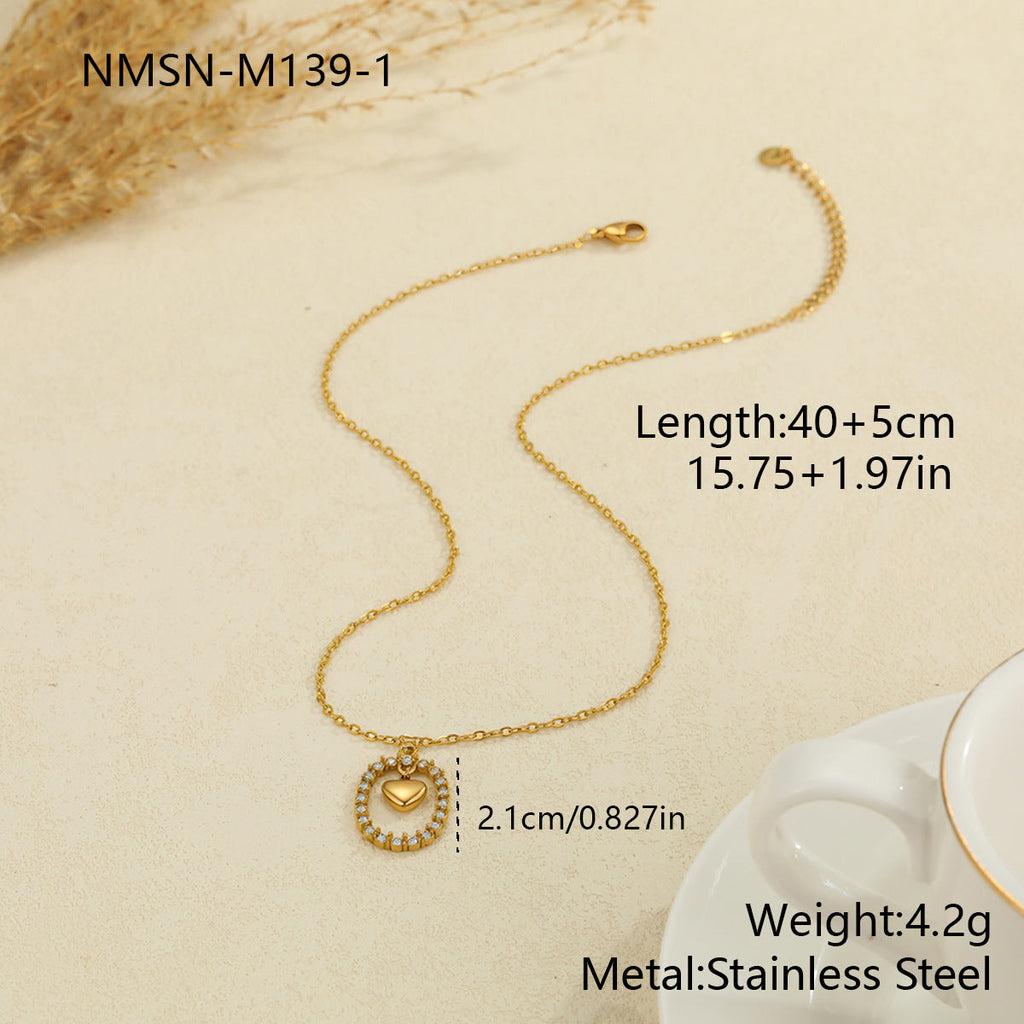 Cold Niche Design Embellished Chain Office Clavicle Chain Personality Necklace