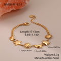 Sun Moon Stainless Steel Bracelet Light Luxury High-Grade Jewelry Non Fading Titanium Steel Ornament Women