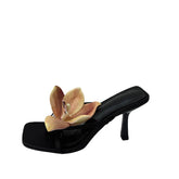 2025 Summer European and American New Fashion High-Heeled Sandals Thong Sexy Elegant Women&