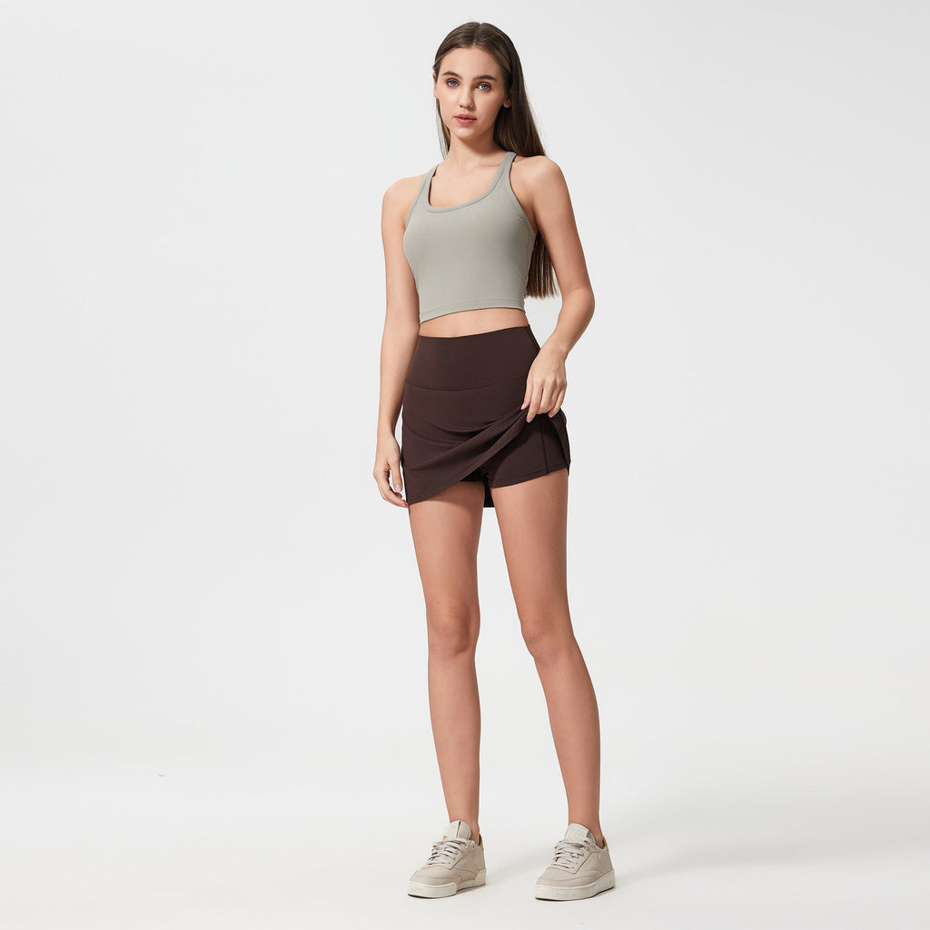 Outdoor Sport Tennisrock Anti-Exposition schnelltrocknender Fitnessrock Yoga Sportrock Damen