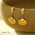 Arrival Ocean Conch Scallop Titanium Steel Earrings Summer Simple Light Luxury High Grade Earrings for Women