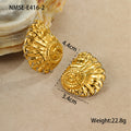 Beach Vacation Pearl Conch Stainless Steel Studs Vintage Premium Graceful Personality Titanium Steel Earrings
