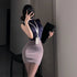 Pure Desire Royal Sister Ol Secretary Outfit Cosplay Teacher Office Uniform Set Bodycon Nightdress High-End Feel SHOPEZRA L.L.C.