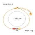 Water Drop Zircon Titanium Steel Bracelet Women Simple Colorful Crystals Personality Stainless Steel Bracelet