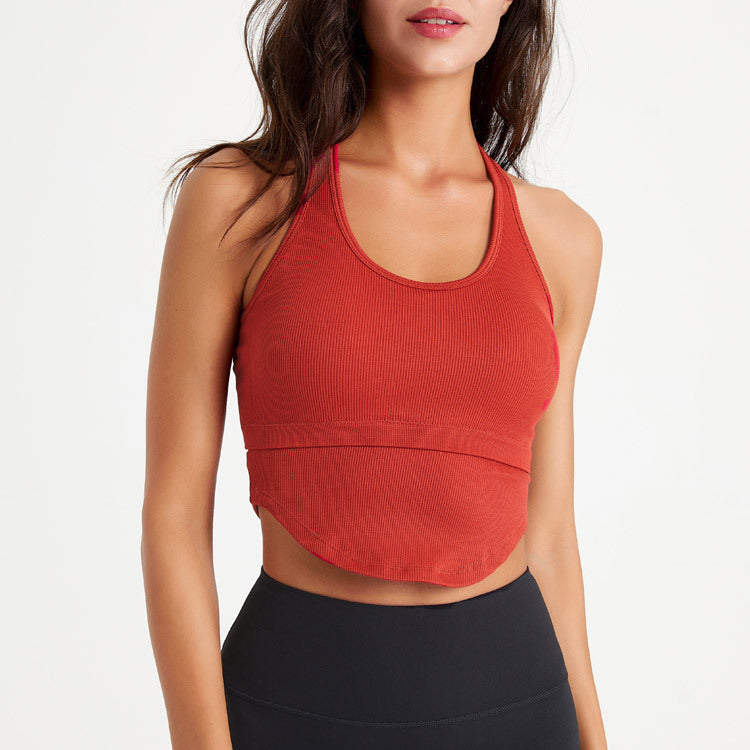 Stoßfester Push-up-Sport-BH mit hoher Festigkeit, Running Fitness Yoga BH, Damen-Weste