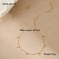 Minimalist Light Luxury Minority Titanium Steel Necklace Water Drop Tassel Clavicle Chain Plated 18K Advanced Sense Necklace Direct