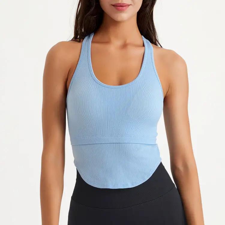 High Strength Shockproof Push up Sports Bra Running Fitness Yoga Wear Bra Women Vest by Wanita Store