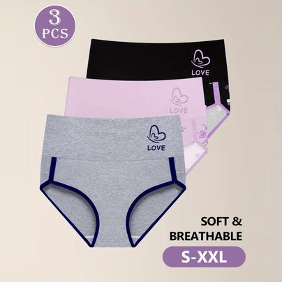 Four pairs of plus size women's hip briefs from SHOPEZRA L.L.C., featuring stitching fashion design in a cross-border Europe and US style.
