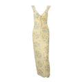 Sommer Damen Sexy tief ausgeschnittenes, sexy Vintage-bedrucktes, figurbetontes Trägerkleid