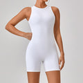 Summer Short Nude Feel Tight Yoga Jumpsuit Women Running Sports Fitness Yoga Wear