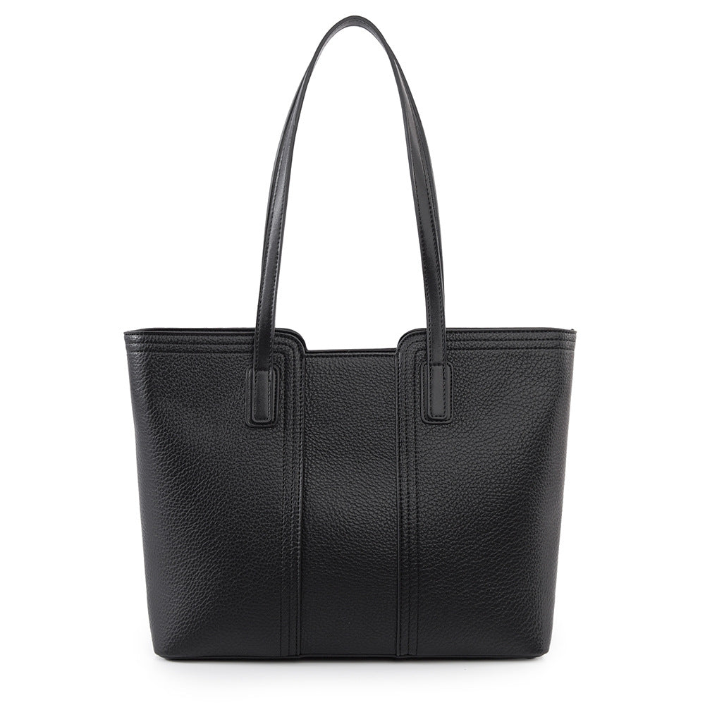 Einkaufstasche Einfache Tasche mit großem Fassungsvermögen für Damen Retro-Schultertasche Pendler-Großtasche