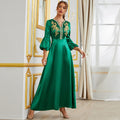Nahost muslimische Frauen Kleidung Party Versammlung Applikationskleid Abendkleid