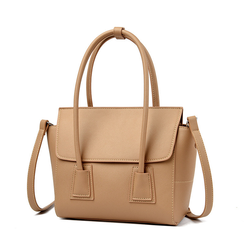 Handtasche Lächeln Gesicht Tasche Hochwertige Große Kapazität Bürodame Tasche Einfache Textur Schulter Messenger Bag für Frauen