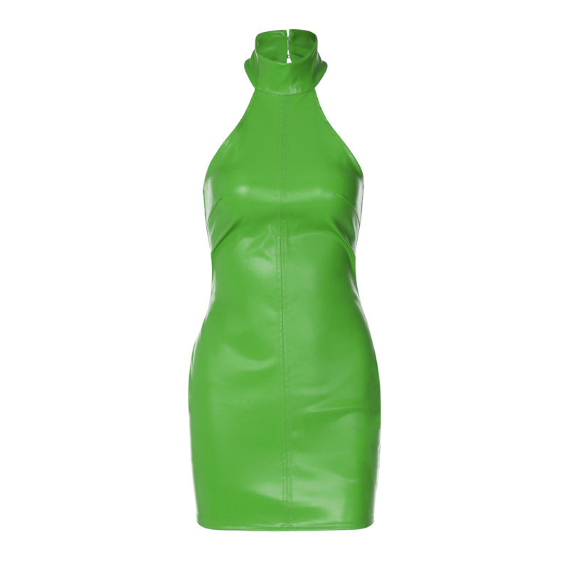 Stehkragen Ärmelloses Taillenetui Sexy Damenkleid