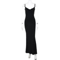 Summer Sequined Butterfly Decoration Solid Color Sexy Suspenders Backless Dress