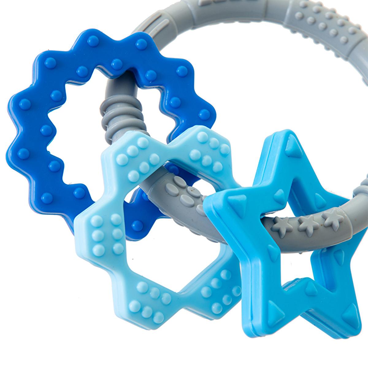 Babyjem Silicone Teether Toy Ring Set for Babies - Safe, BPA-Free, and Durable Baby Teething Relief