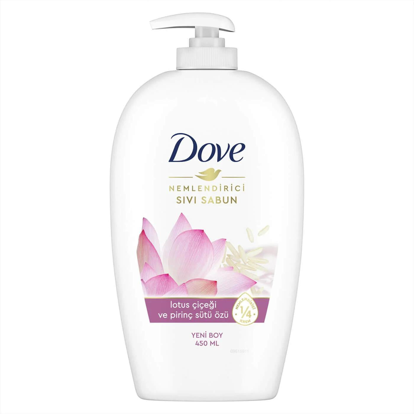 Dove Lotus Flower &amp; Rice Milk Liquid Hand Wash 450 ml