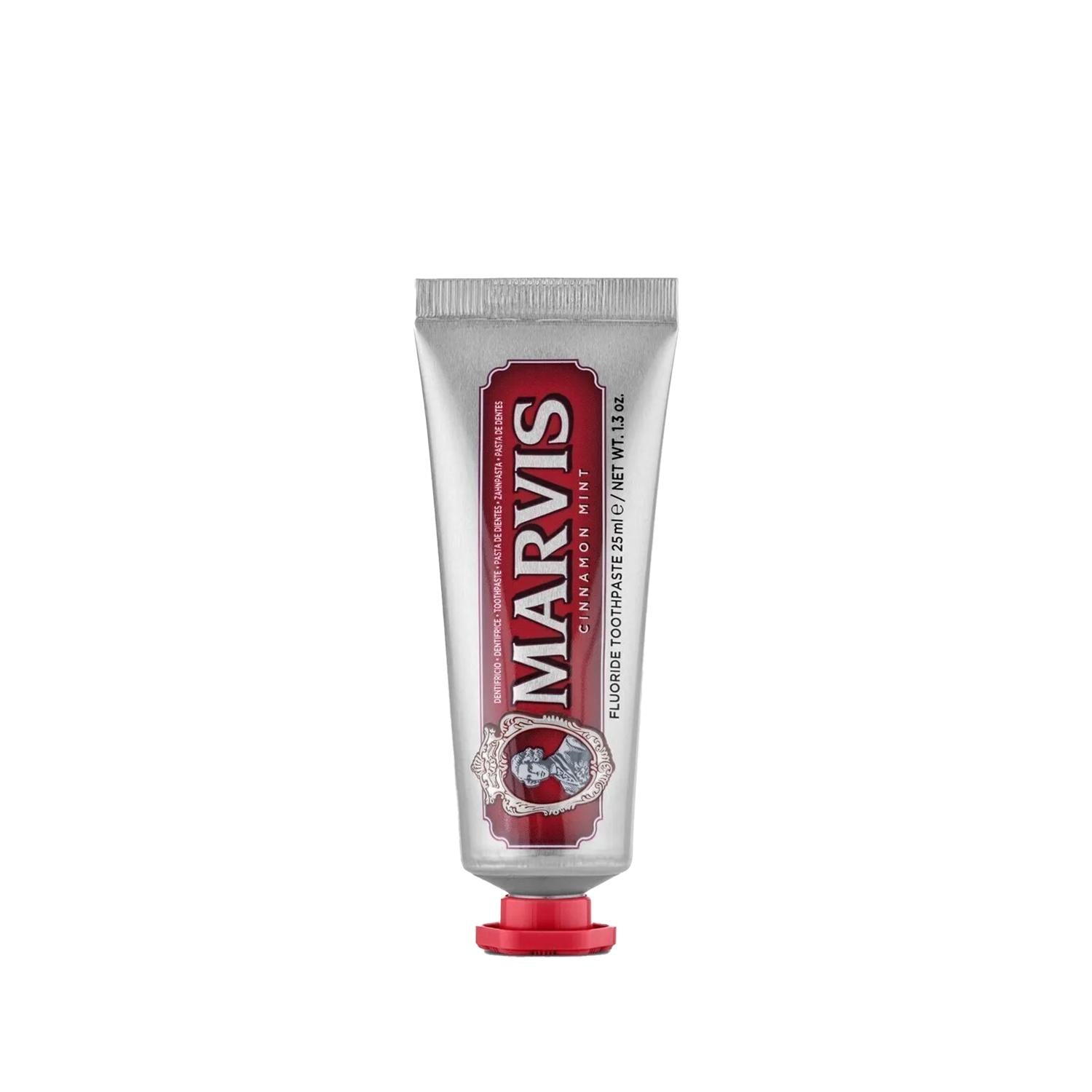 Marvis Cinnamon Mint Toothpaste - 25ml Travel Size for Fresh Breath &amp; Oral Care
