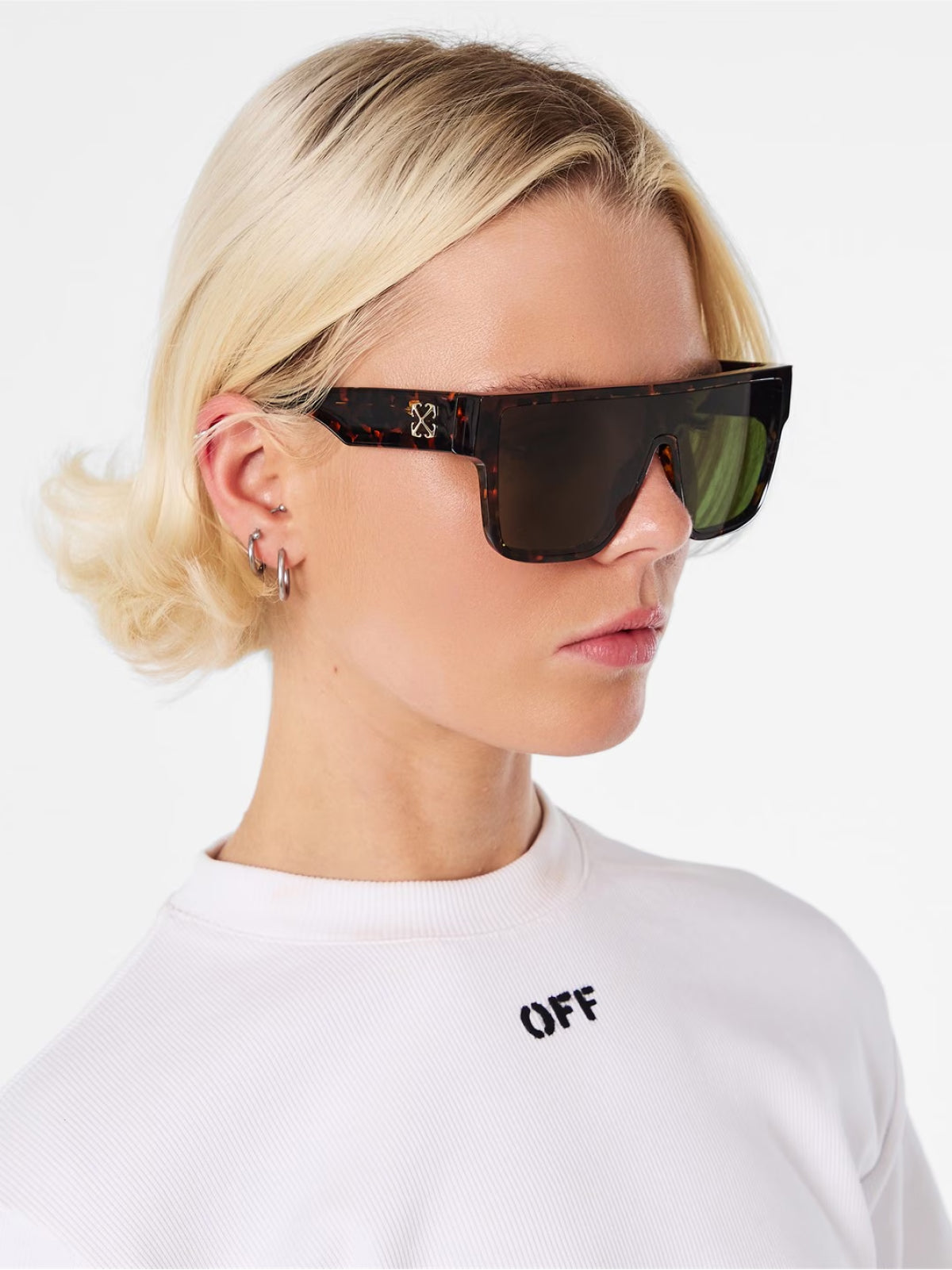 OFF-WHITE Syracuse Logo Sunglasses - 145 mm Arm, 132 mm Lens