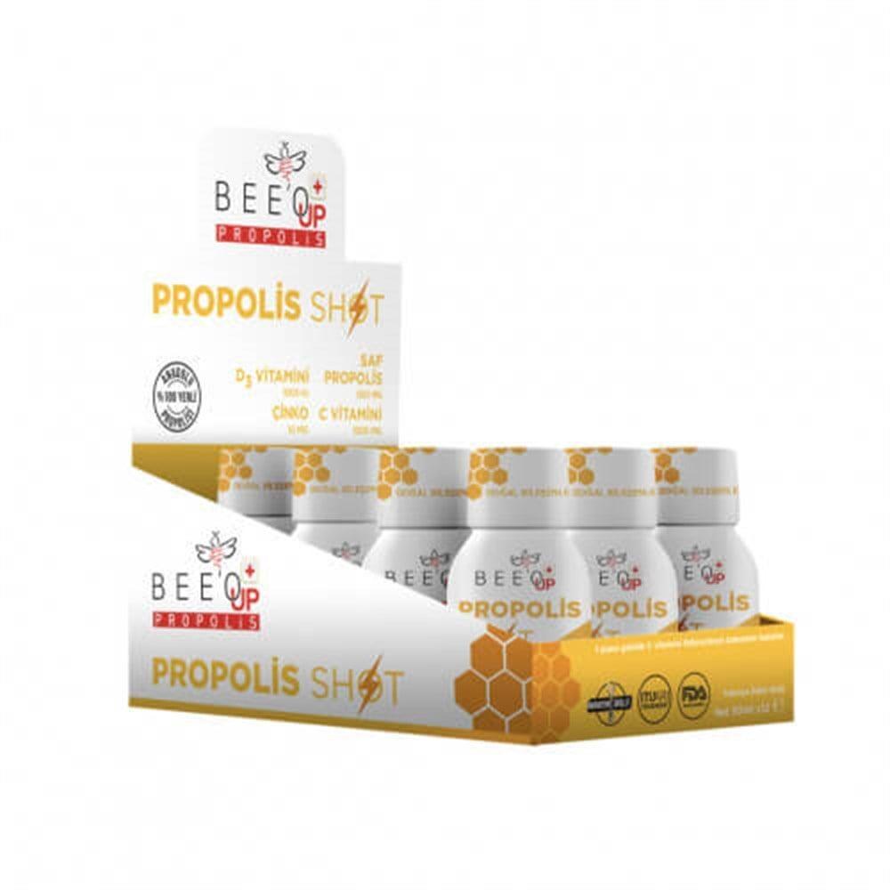 BEE &amp; YOU Propolis D3 + Zinc C Vitamin Shots - 50 Ml X 12 Pack
