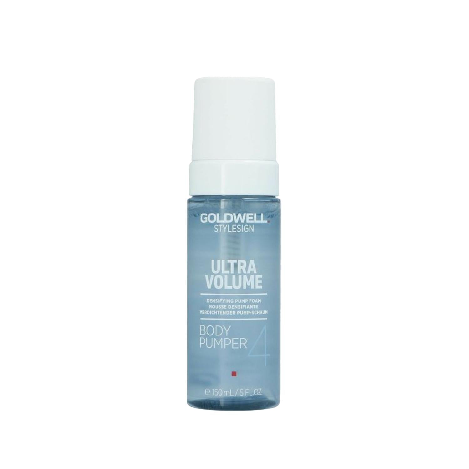 Goldwell Ultra Volume Body Pumper: Hair Volumizing Mousse for Fine Hair - Adds Body, Lift &amp; Long-Lasting Hold (5.07 fl oz)