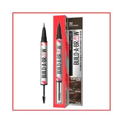 Maybelline 2-in-1 Black Brown Eyebrow Pen &amp; Setting Gel: Define, Shape &amp; Hold All Day. Long-Lasting Brow Definer &amp; Shaper