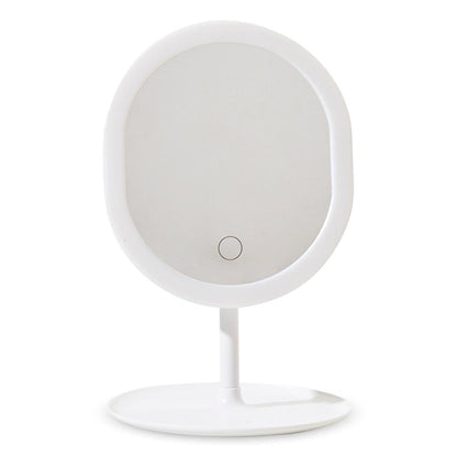Eklips Round LED Makeup Mirror with Built-In Light