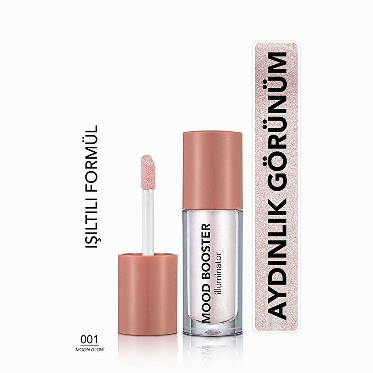 Flormar Mood Booster Liquid Highlighter: Achieve Natural Shimmering Illumination - Long-Lasting Glow, Creamy Texture for Radiant Makeup