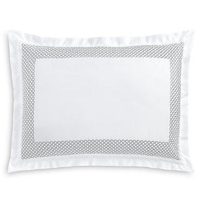 Hudson Park Collection Embroidered Geo Sham