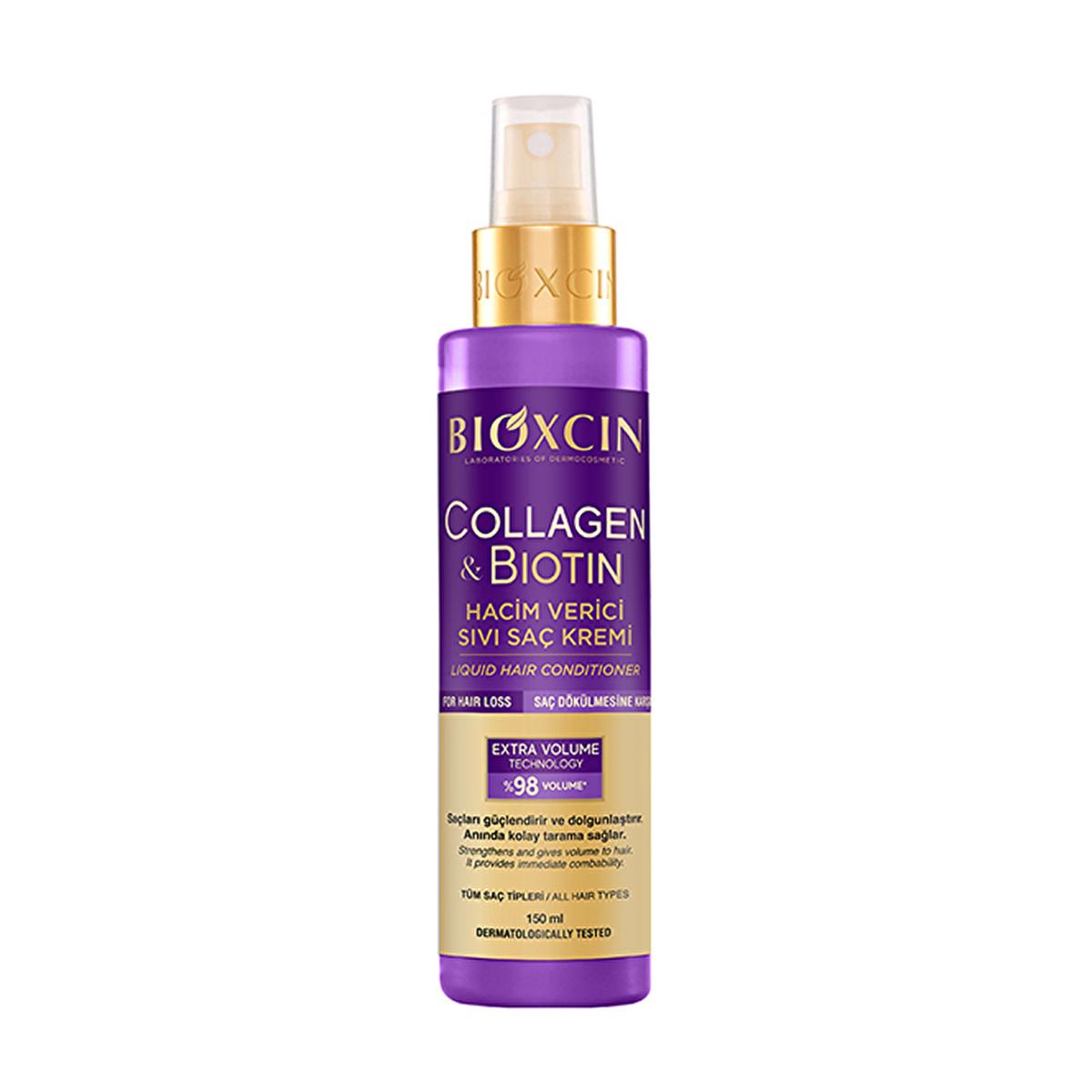 Bioxcin Collagen &amp; Biotin Hair Cream - Strengthens, Nourishes, and Adds Volume to Thin Hair