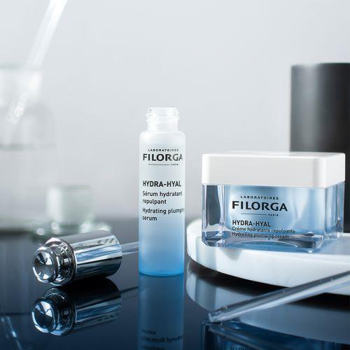 Filorga Hydra-Hyal: Intense Hydrating &amp; Plumping Face Cream with 5 Hyaluronic Acids - Wrinkle Reduction &amp; Dry Skin Relief (50ml/1.69 fl oz)