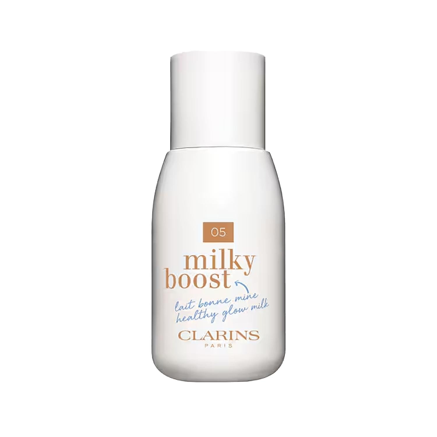 Clarins Milky Boost Cream BB 05 (50ml): Light Coverage, Moisturizing, &amp; Evens Skin Tone for a Natural, Radiant Complexion