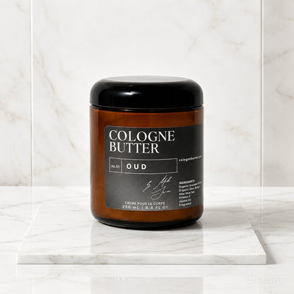 OUD - Luxury Fragrance Body Butter – Oud, Rose &amp; Warm Spice Scent Moisturizing Skin Butter | Cologne Butter