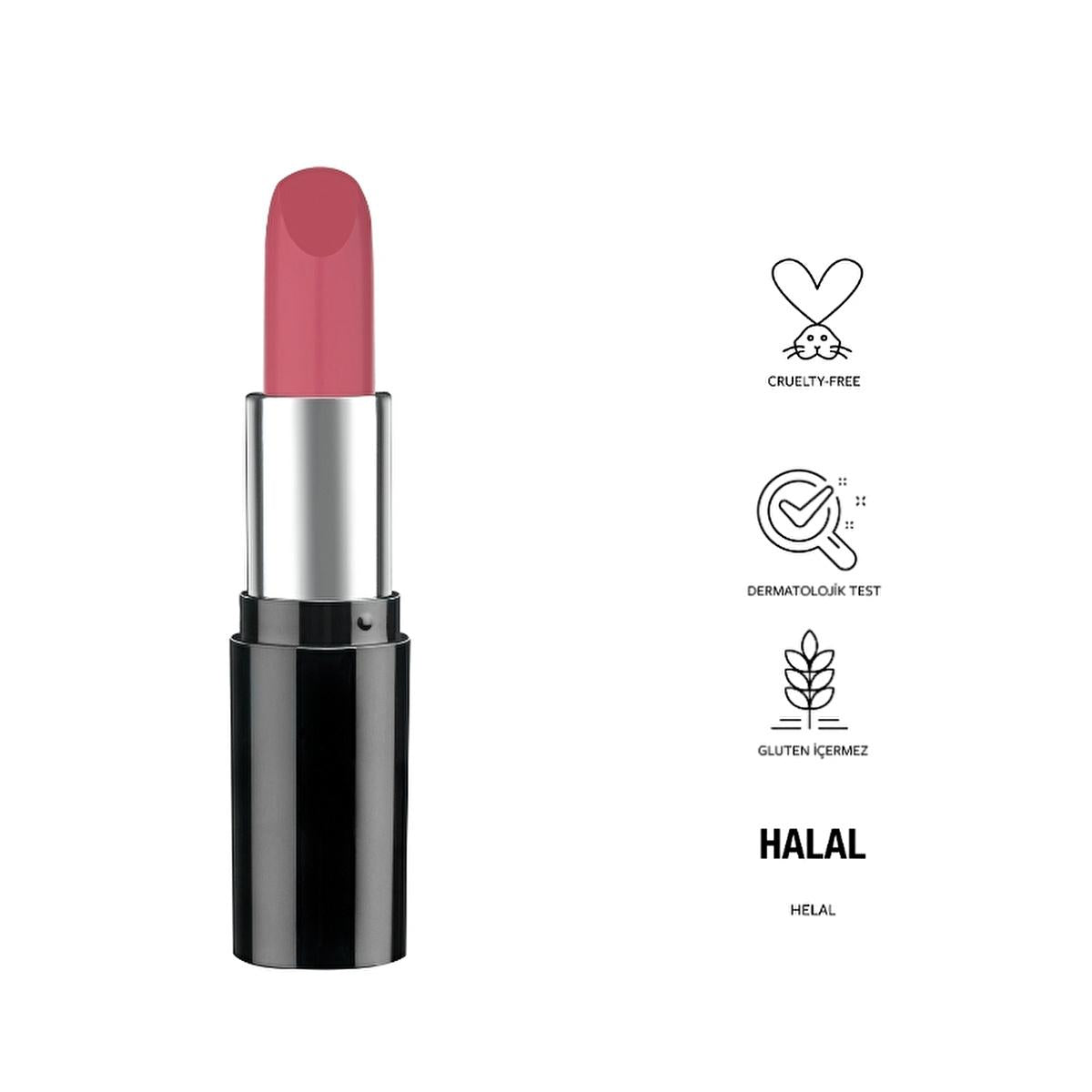 Lipstick - Pastel Nude Lipstick 525 - Moisturizing, Cruelty-Free &amp; Dermatologically Tested