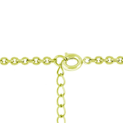 Golden Graduated Cubic Zirconia Circle Pendant